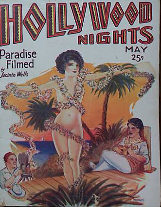 HOLLYWOOD NIGHTS magazine side cover May 1930