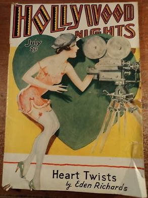 HOLLYWOOD NIGHTS magazine side cover July 1930