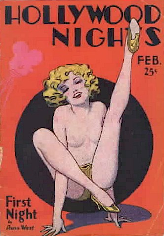 HOLLYWOOD NIGHTS magazine side cover February 1931