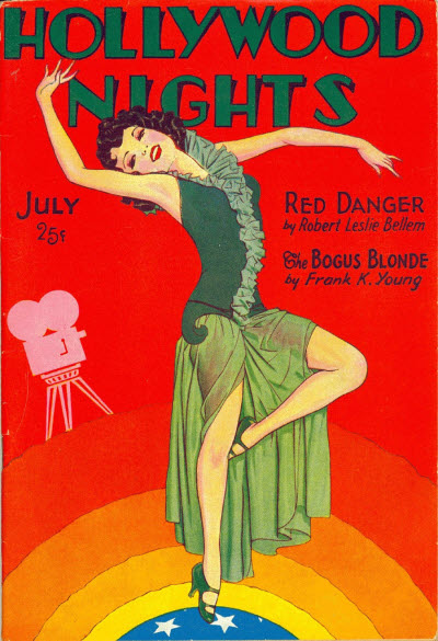 HOLLYWOOD NIGHTS magazine side cover July 1931