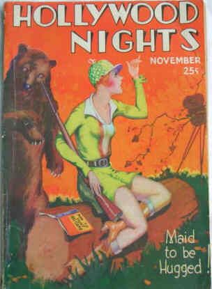 HOLLYWOOD NIGHTS magazine side cover  Vol 3 # 2 November 1931