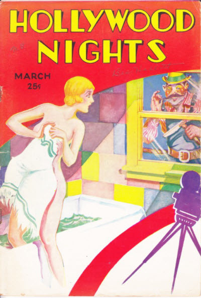 HOLLYWOOD NIGHTS magazine side cover March 1932