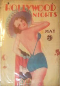 HOLLYWOOD NIGHTS magazine side cover May 1936