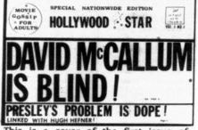 HOLLYWOOD CONFIDENTIAL STAR magazine side cover Issue 1  1976