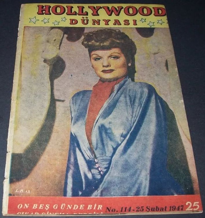 HOLLYWOOD DUNYASI magazine side cover Issue 114 25 February 1947