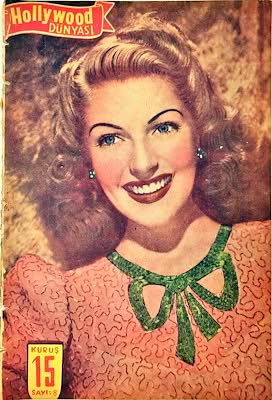 HOLLYWOOD DUNYASI magazine side cover Issue 8   1943