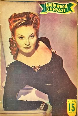 HOLLYWOOD DUNYASI magazine side cover Issue 9   1944