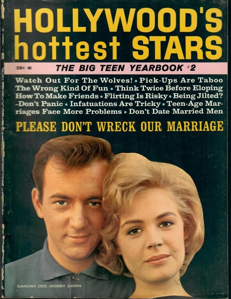 HOLLYWOODS HOTTEST STARS magazine side cover Issue 2  Yearbook   1962