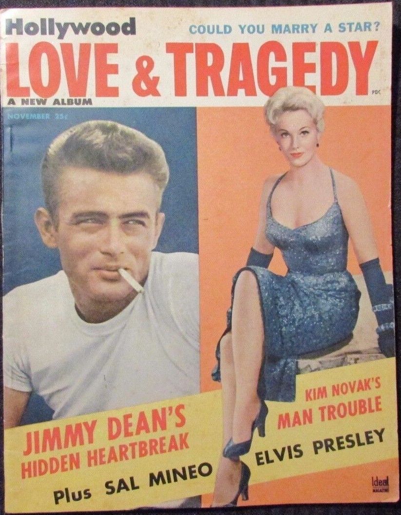 HOLLYWOOD LOVE AND TRAGEDY (AUSTRALIA) magazine side cover Issue 1?  November 1956