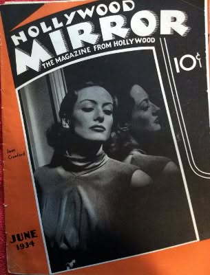HOLLYWOOD MIRROR magazine side cover  Vol 1 No  1  June 1934