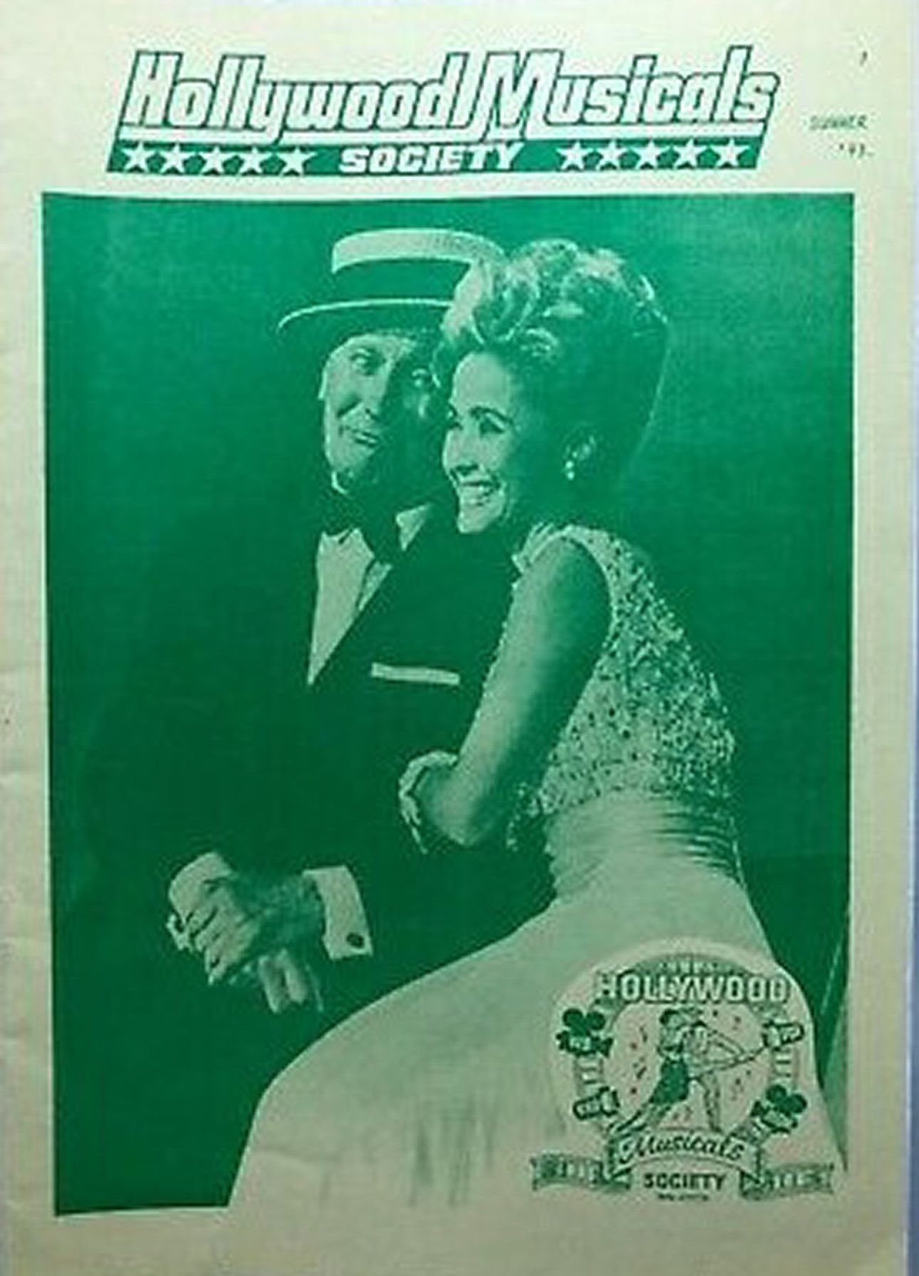 HOLLYWOOD MUSICALS SOCIETY magazine side cover Summer 1993