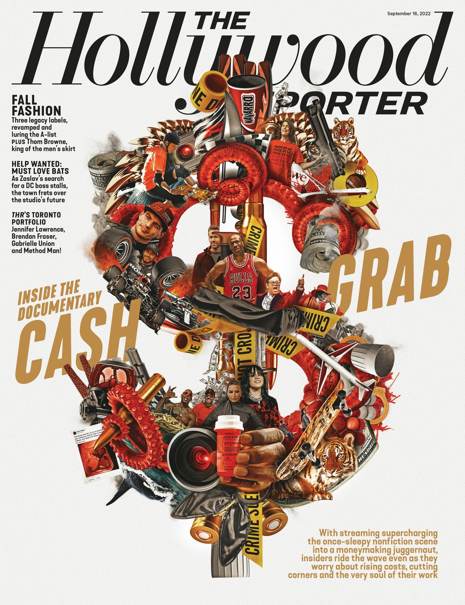 HOLLYWOOD REPORTER | THE magazine side cover 16 September 2022