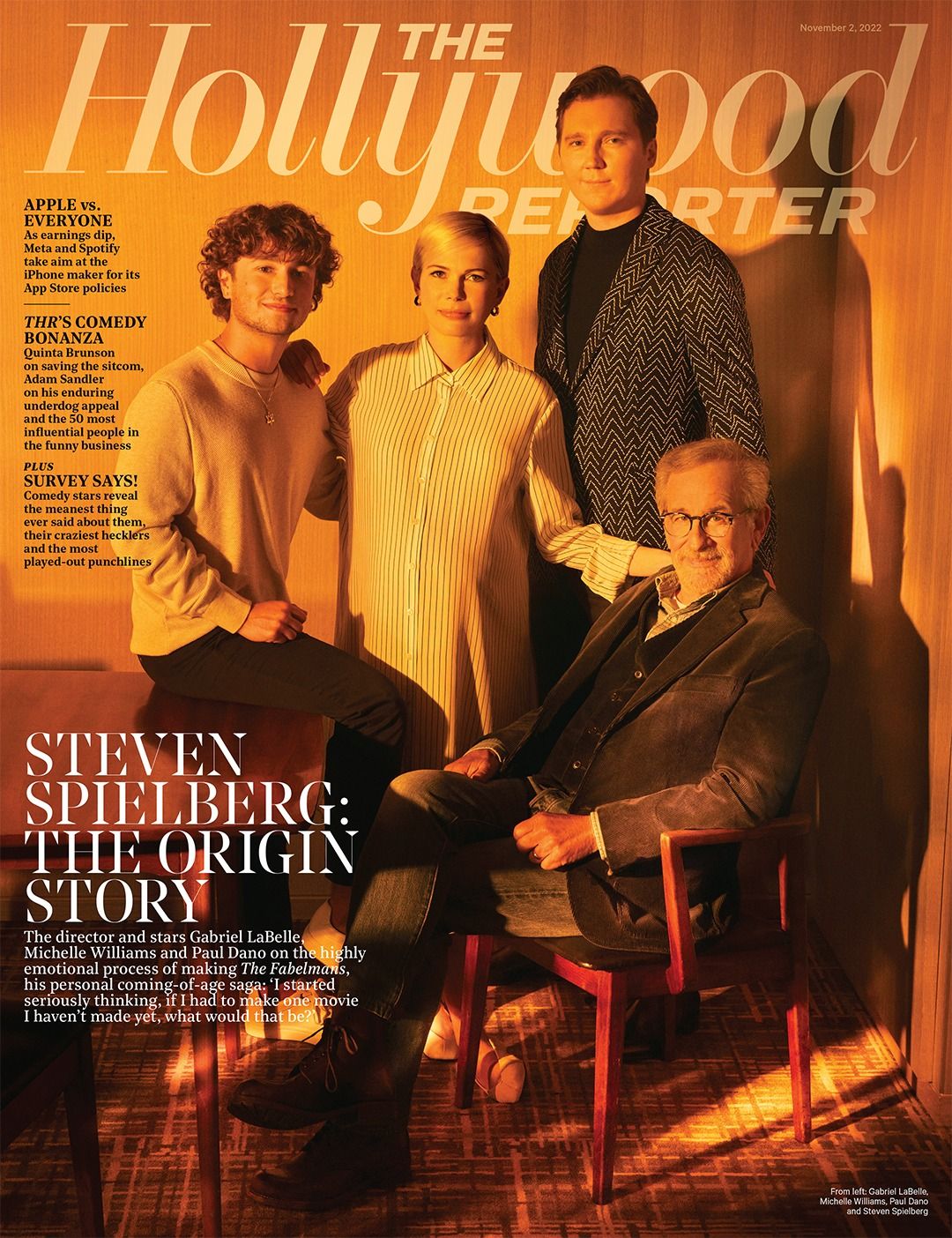 HOLLYWOOD REPORTER | THE magazine side cover 2 November 2022