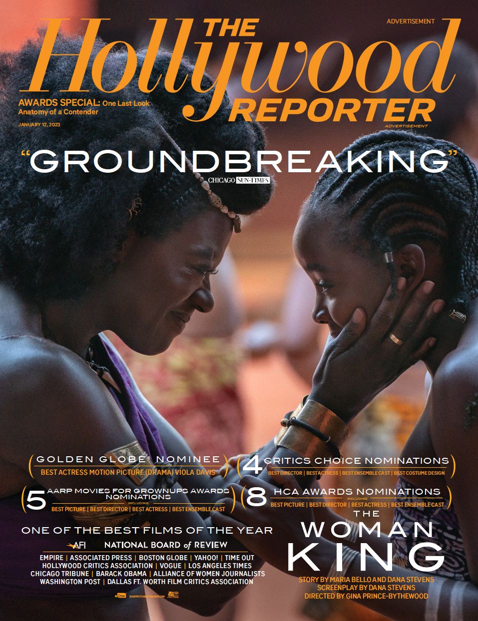 HOLLYWOOD REPORTER | THE magazine side cover 12 January 2023