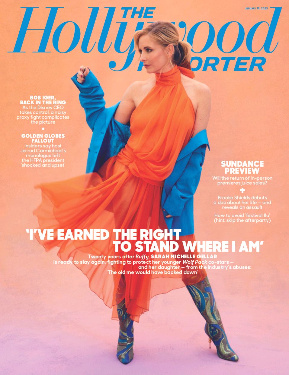 HOLLYWOOD REPORTER | THE magazine side cover 18 January 2023