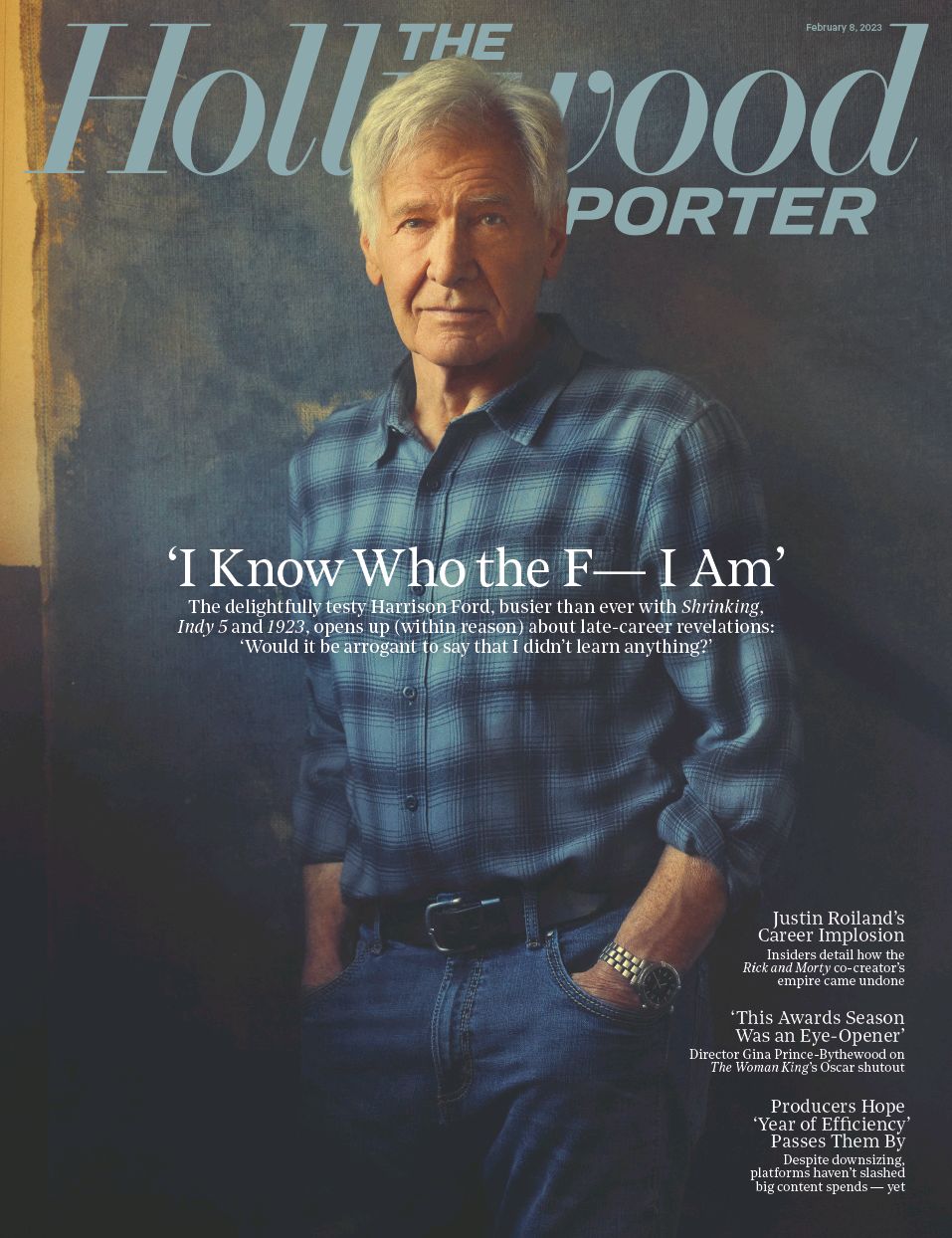 HOLLYWOOD REPORTER | THE magazine side cover 8 February 2023