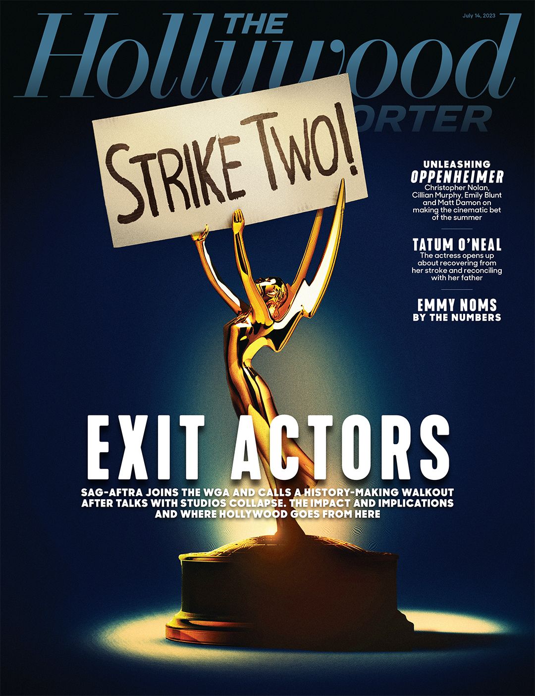 HOLLYWOOD REPORTER | THE magazine side cover 14 July 2023