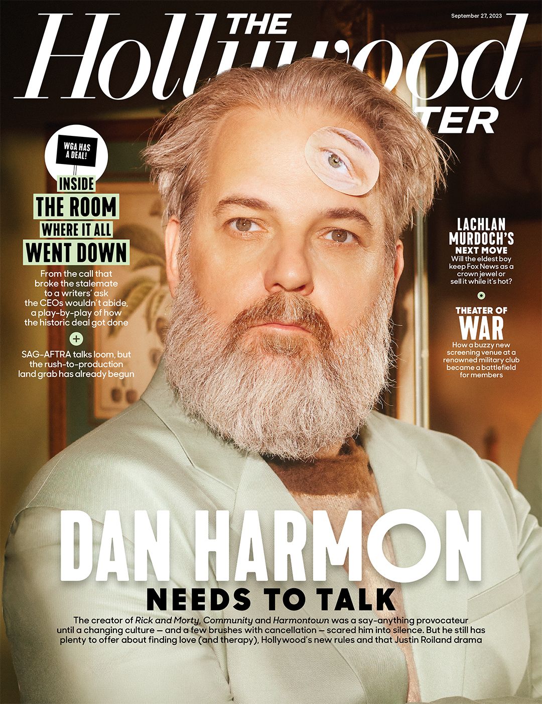 HOLLYWOOD REPORTER | THE magazine side cover 27 September 2023