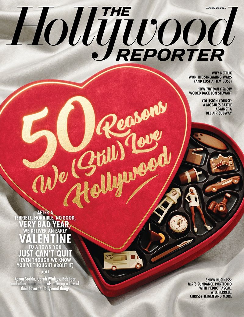 HOLLYWOOD REPORTER | THE magazine side cover 26 January 2024