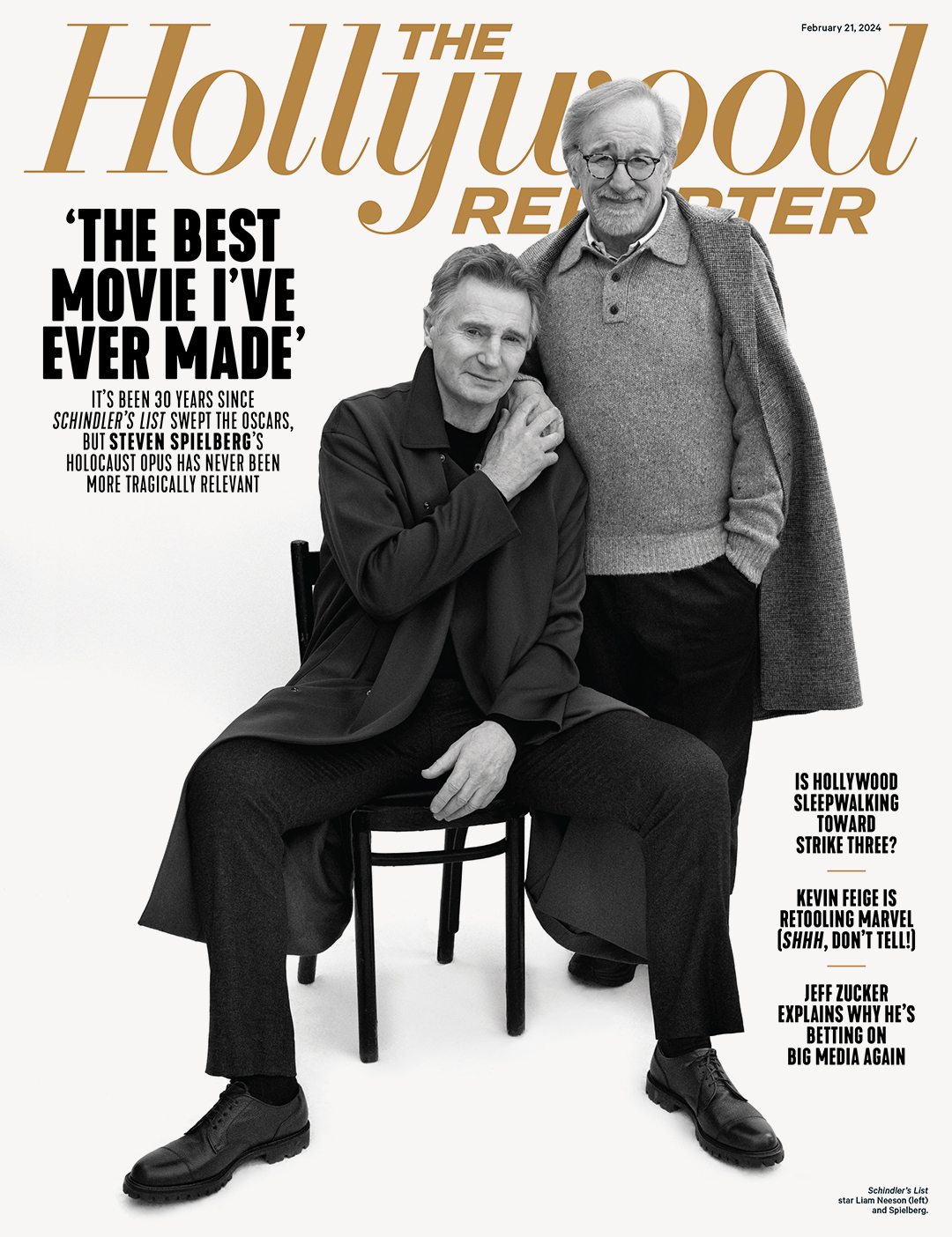 HOLLYWOOD REPORTER | THE magazine side cover 21 February 2024