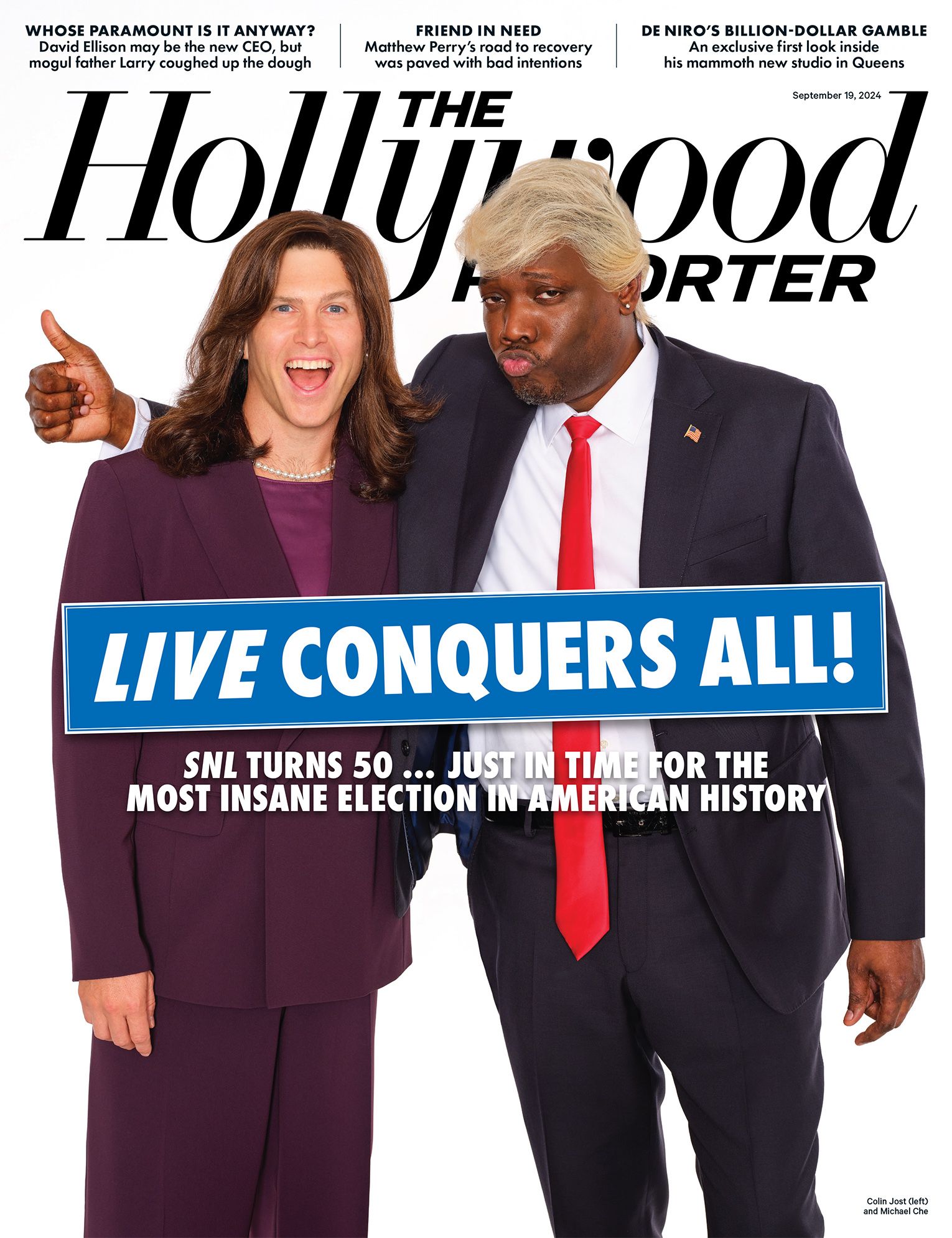 HOLLYWOOD REPORTER | THE magazine side cover 19 September 2024