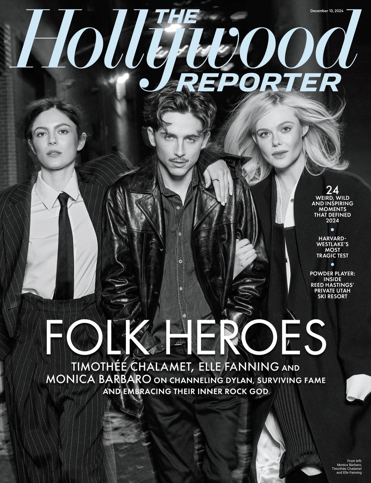HOLLYWOOD REPORTER | THE magazine side cover 13 December 2024