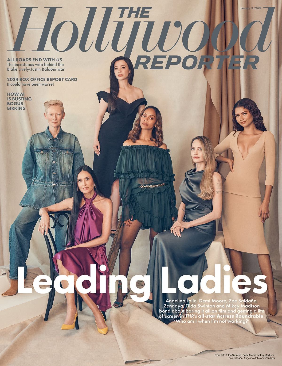 HOLLYWOOD REPORTER | THE magazine side cover 3 January 2025