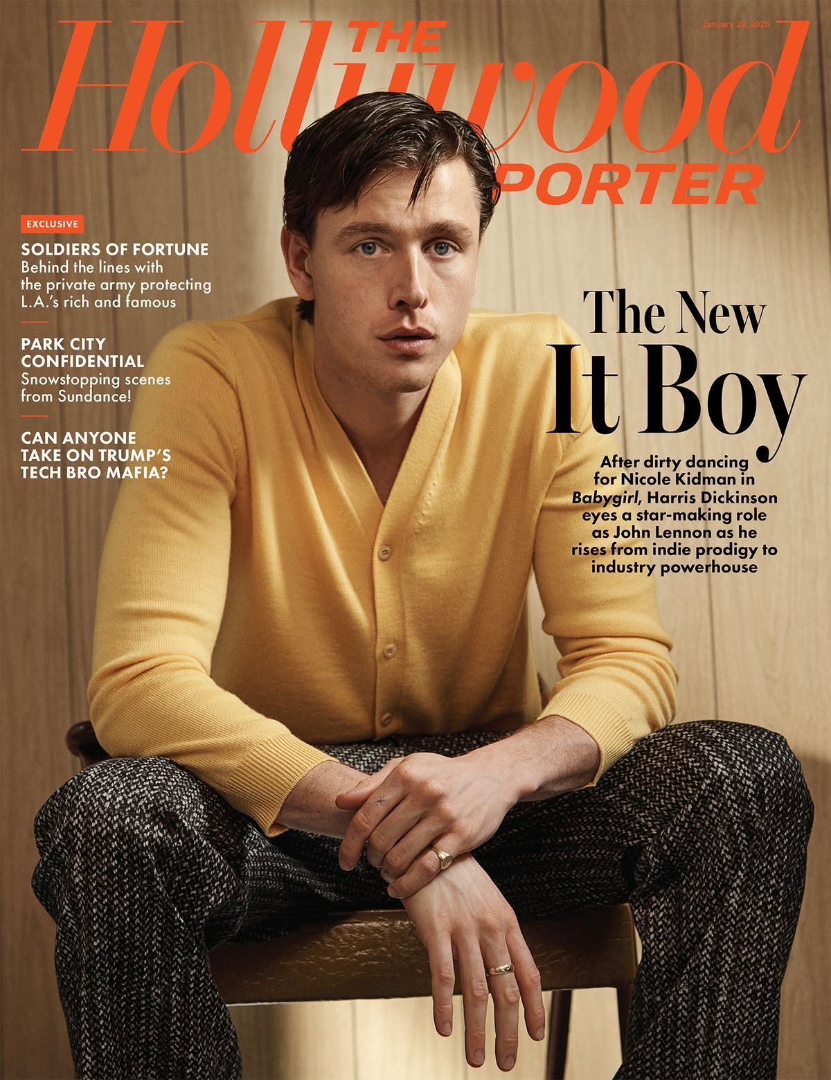 HOLLYWOOD REPORTER | THE magazine side cover 29 January 2025