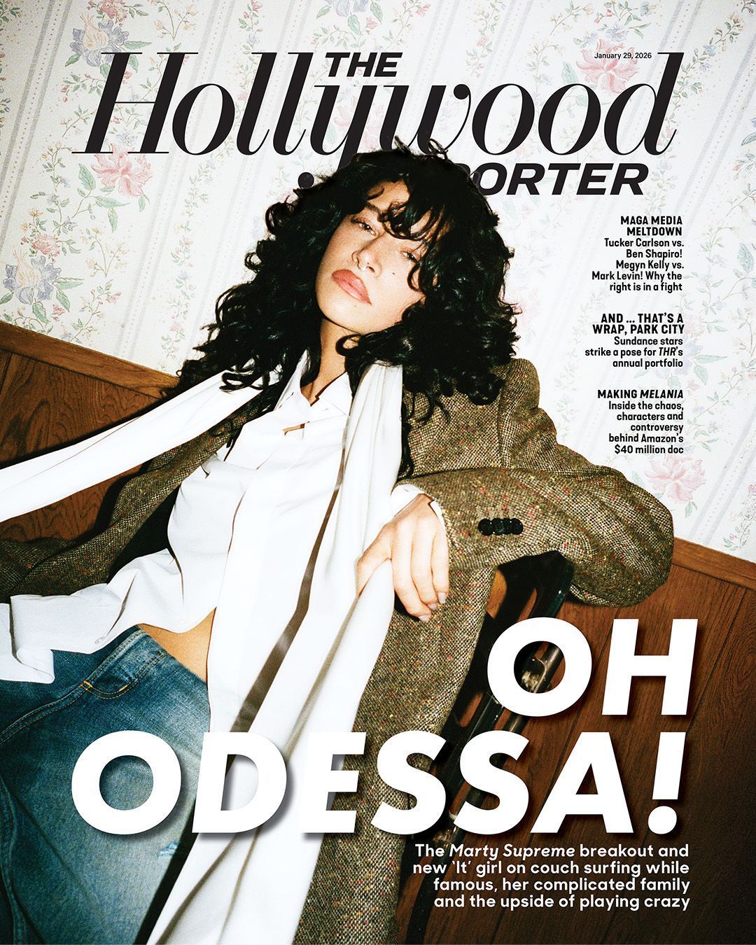 HOLLYWOOD REPORTER | THE magazine side cover 29 January 2026