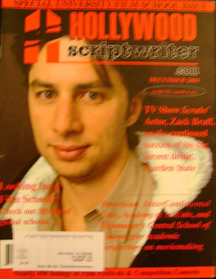 HOLLYWOOD SCRIPTWRITER magazine side cover December 2004