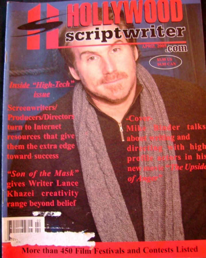 HOLLYWOOD SCRIPTWRITER magazine side cover April 2005