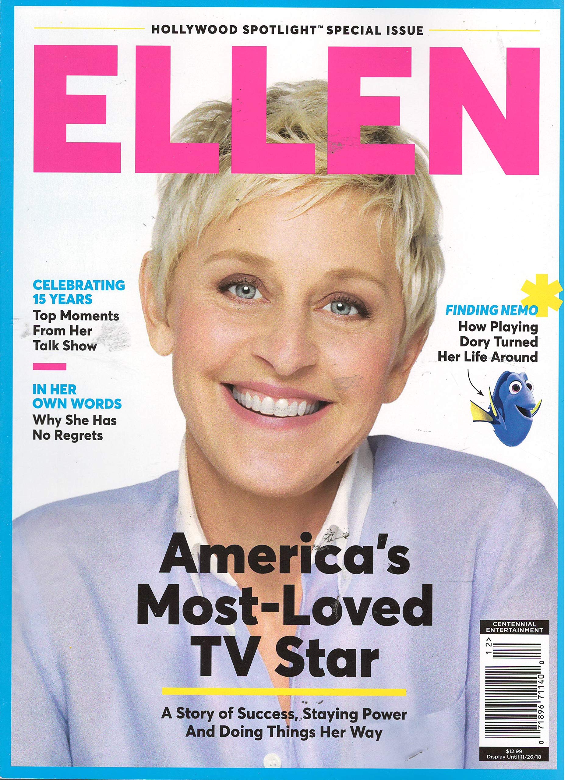 HOLLYWOOD SPOTLIGHT magazine side cover  Special Fall 2018