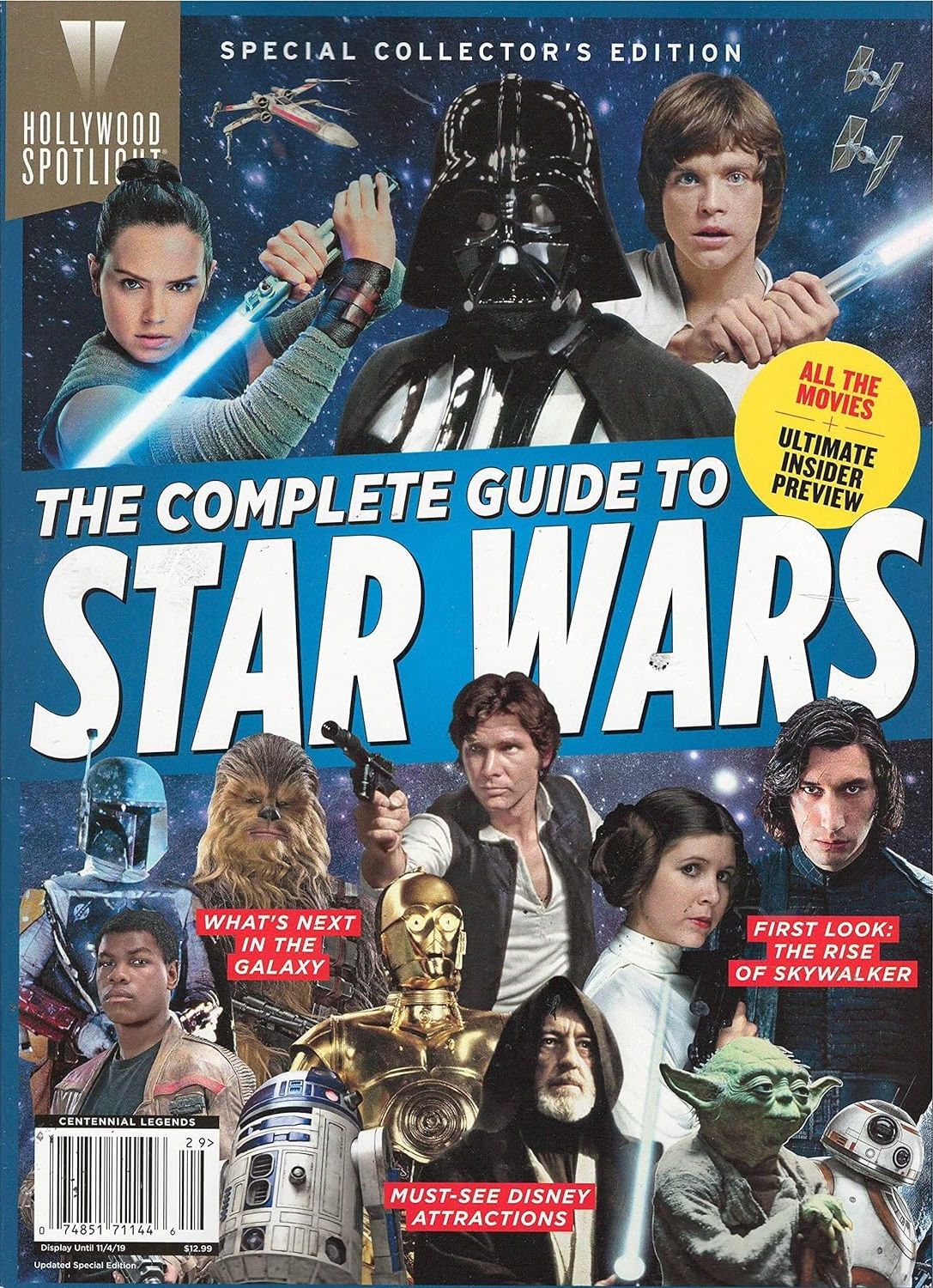 HOLLYWOOD SPOTLIGHT magazine side cover  November/December 2019