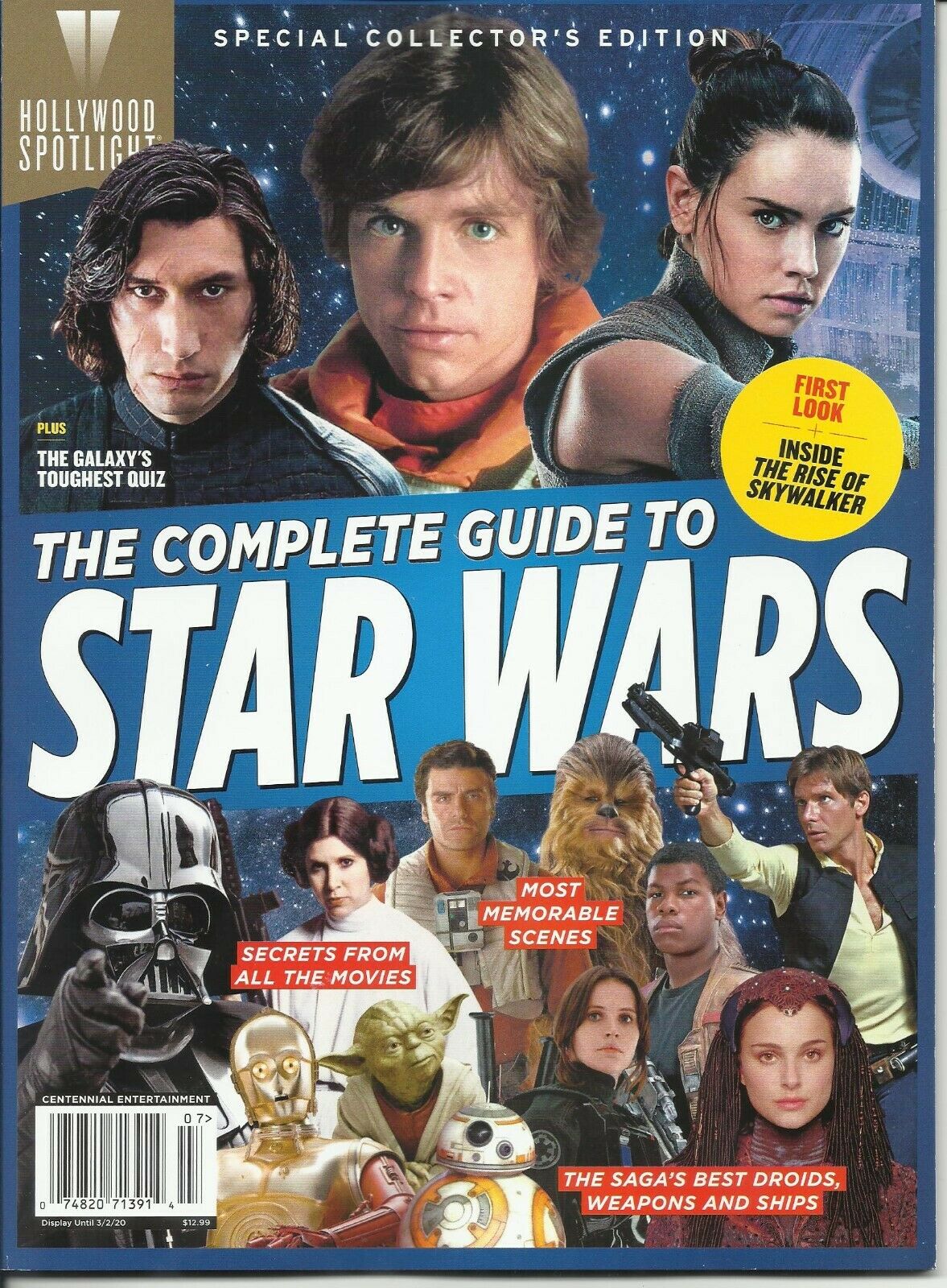 HOLLYWOOD SPOTLIGHT magazine side cover  Special  February 2020