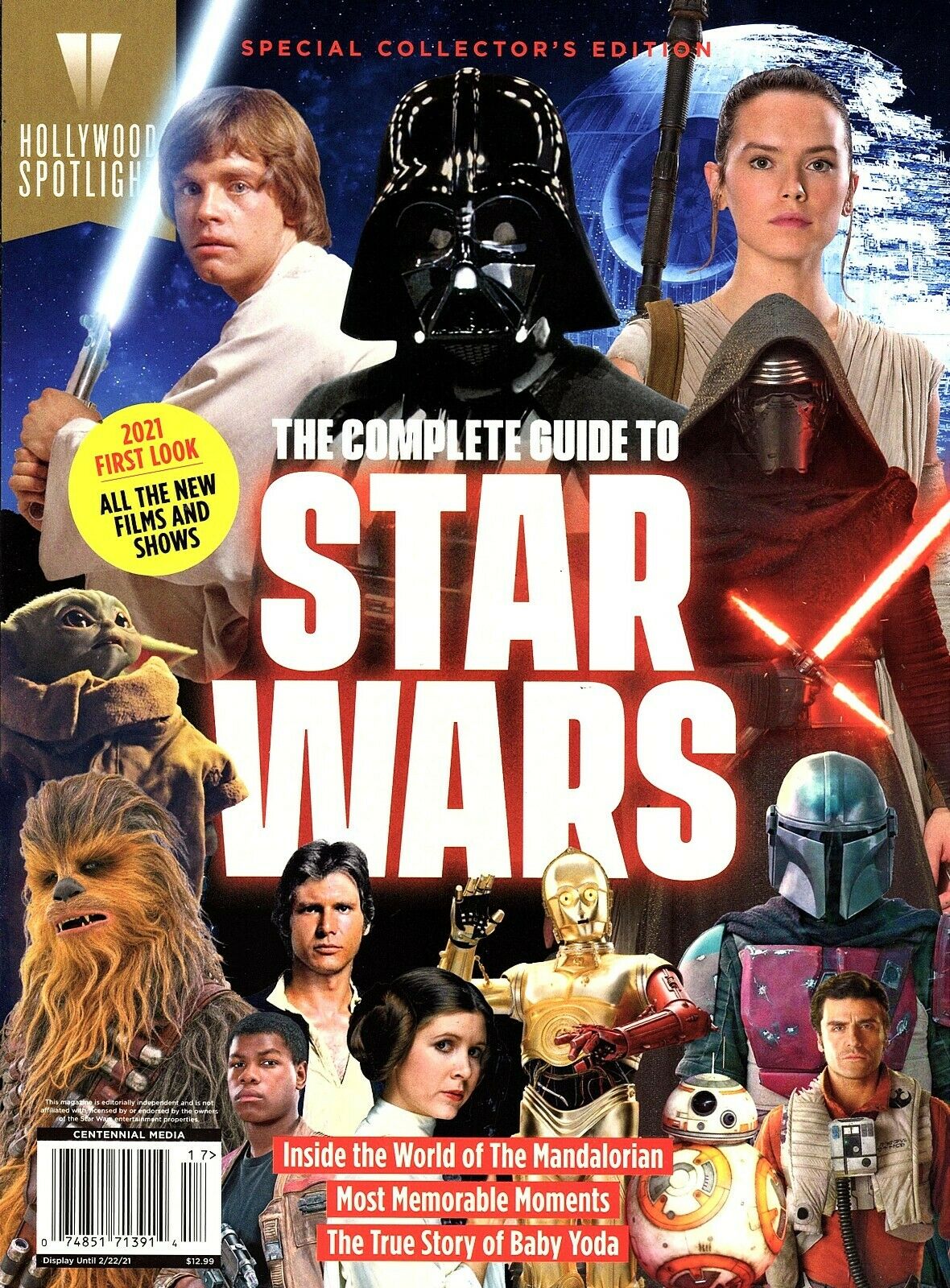 HOLLYWOOD SPOTLIGHT magazine side cover  November 2020