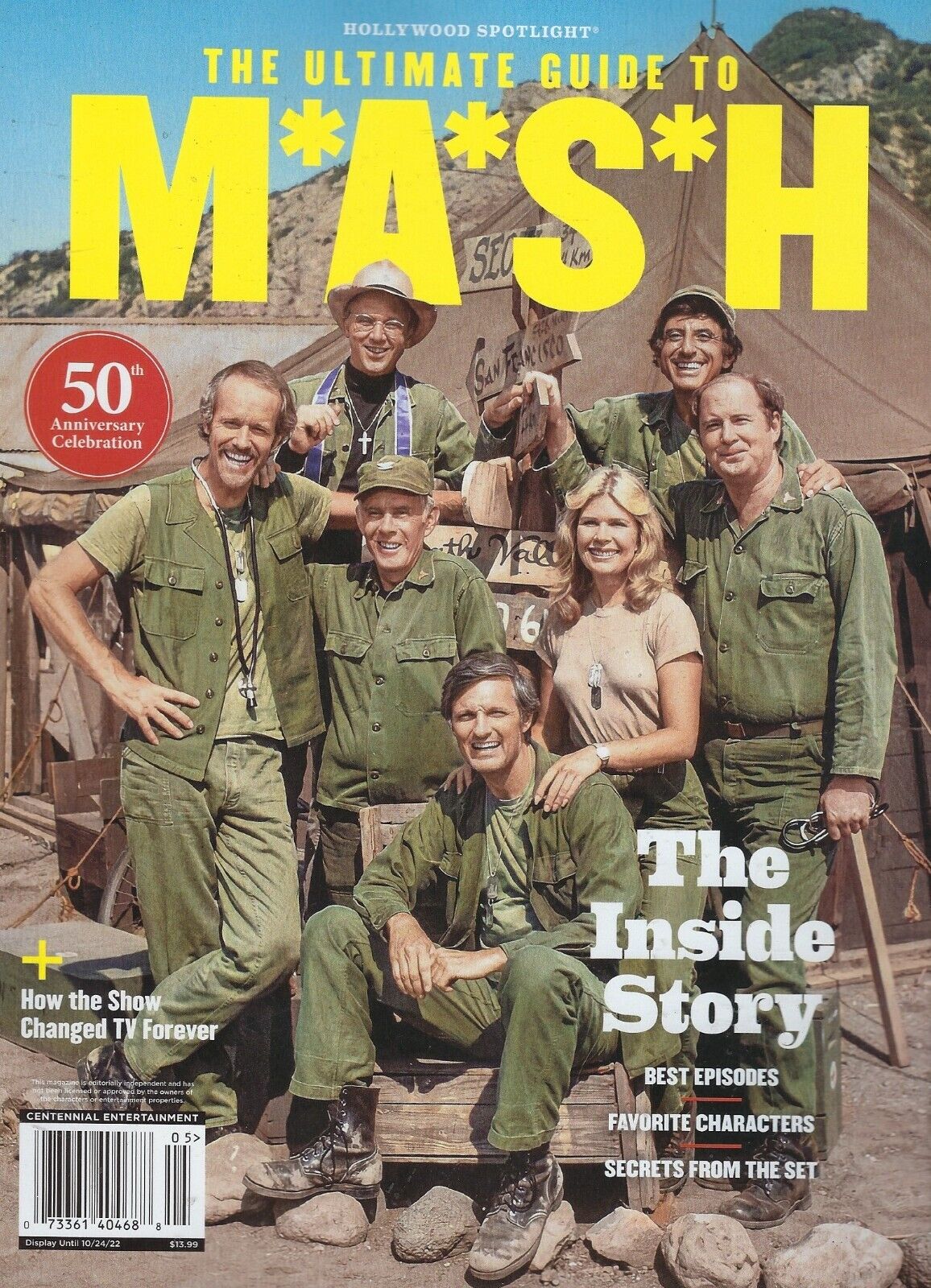 HOLLYWOOD SPOTLIGHT magazine side cover  August/October 2022