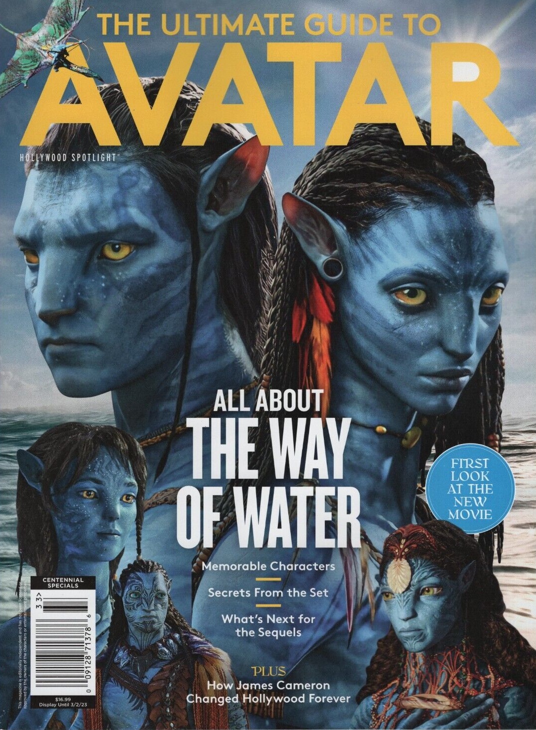 HOLLYWOOD SPOTLIGHT magazine side cover  December 2022