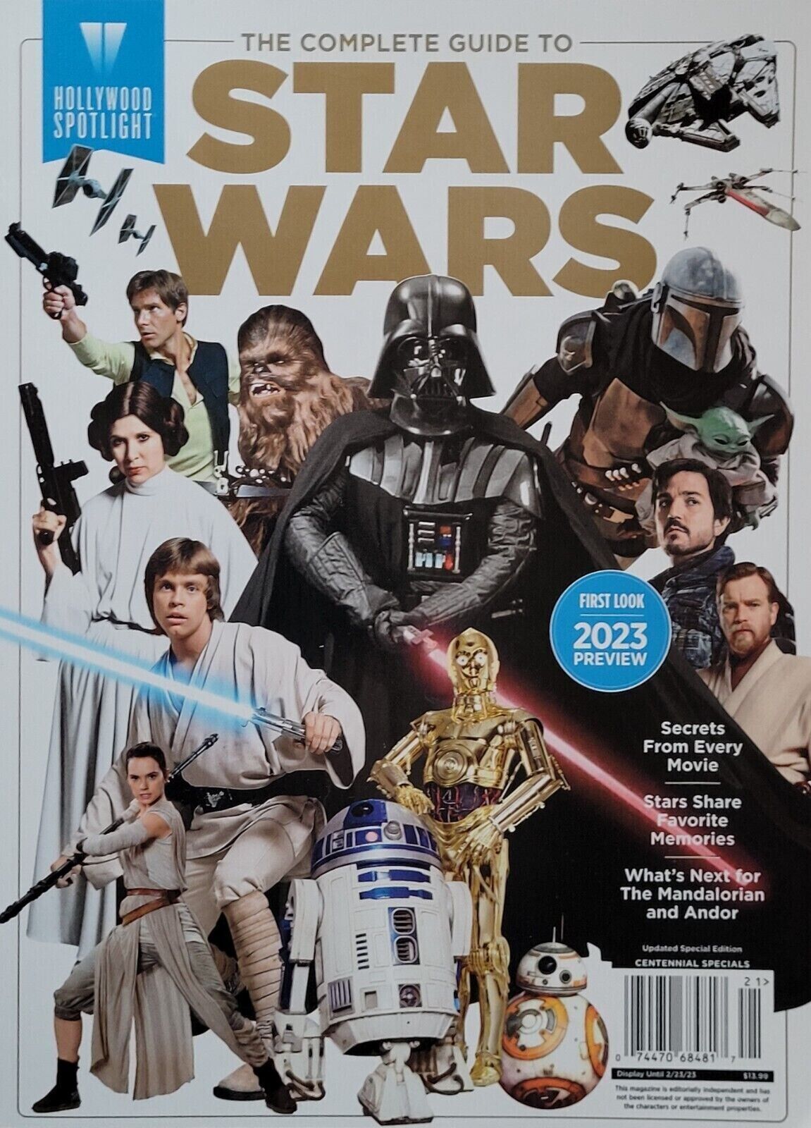 HOLLYWOOD SPOTLIGHT magazine side cover  January 2023