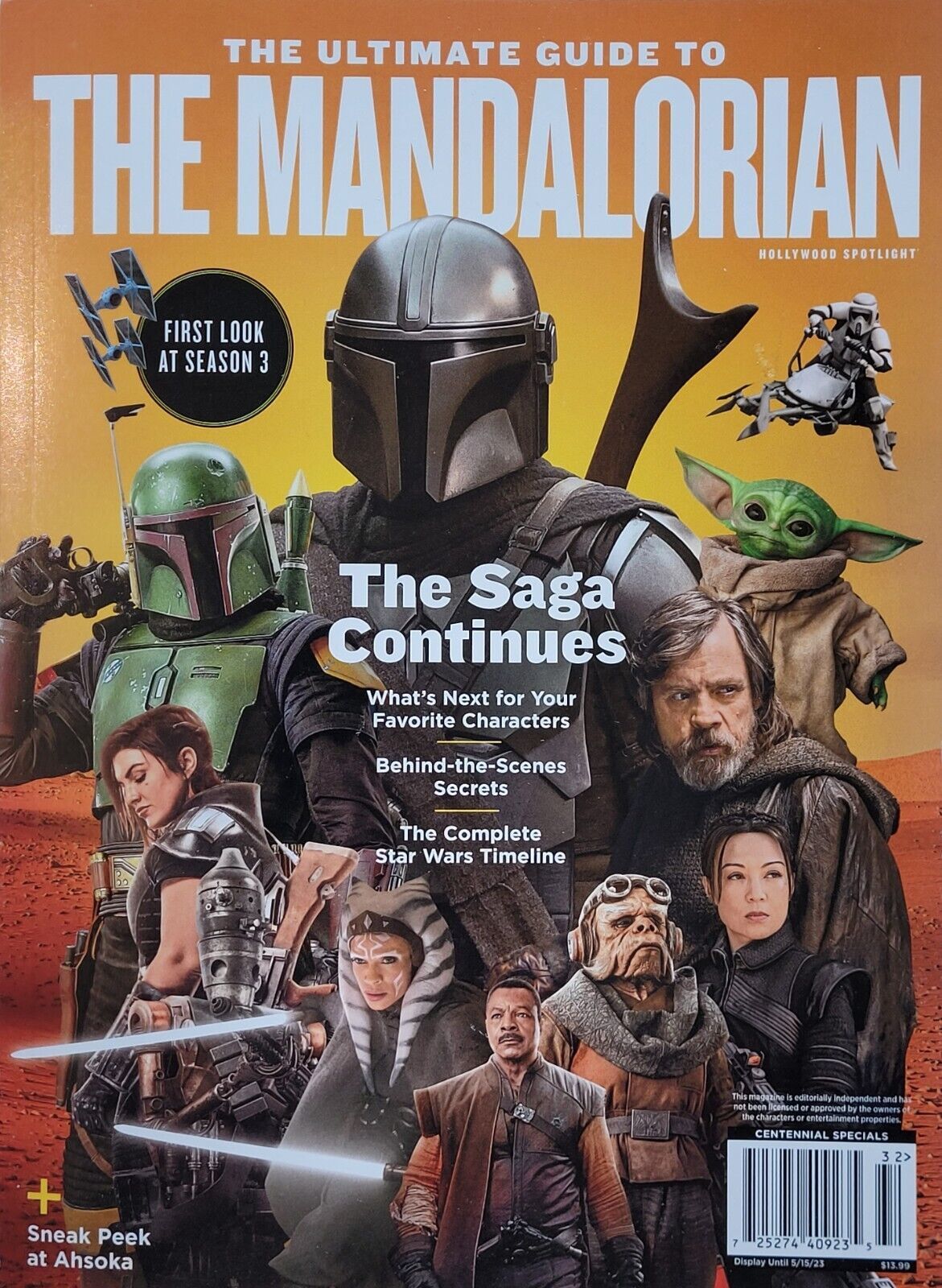 HOLLYWOOD SPOTLIGHT magazine side cover  March/April 2023