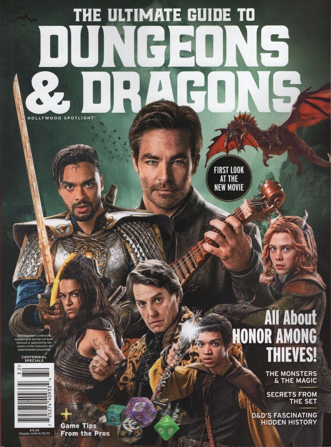 HOLLYWOOD SPOTLIGHT magazine side cover  April/May 2023