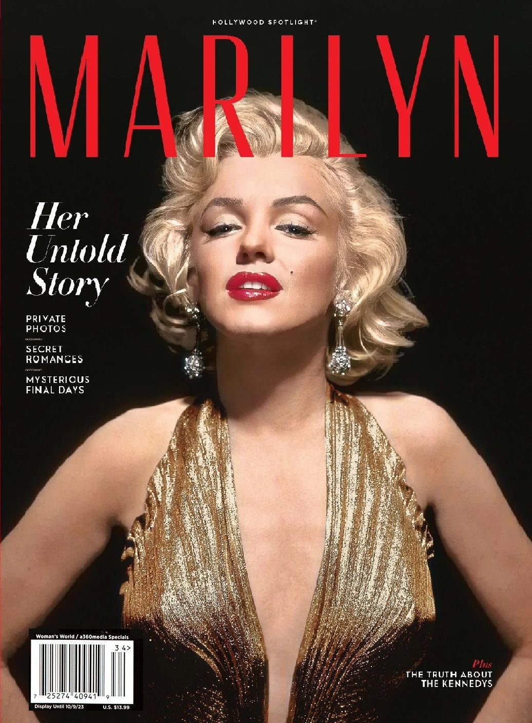 HOLLYWOOD SPOTLIGHT magazine side cover  July 2023