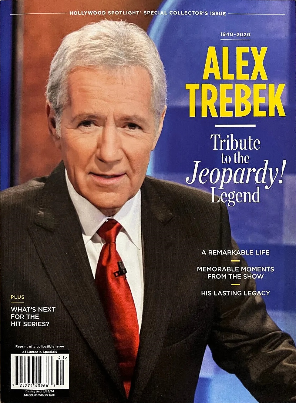 HOLLYWOOD SPOTLIGHT magazine side cover  January/February 2024