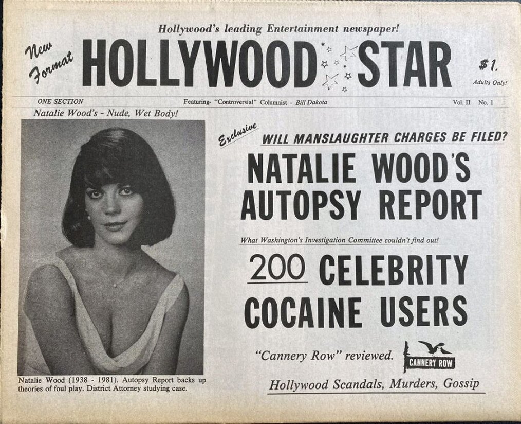 HOLLYWOOD CONFIDENTIAL STAR magazine side cover  Vol 2 No  1   