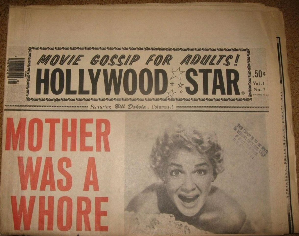 HOLLYWOOD CONFIDENTIAL STAR magazine side cover Issue 7  Vol 1 No  7   1976