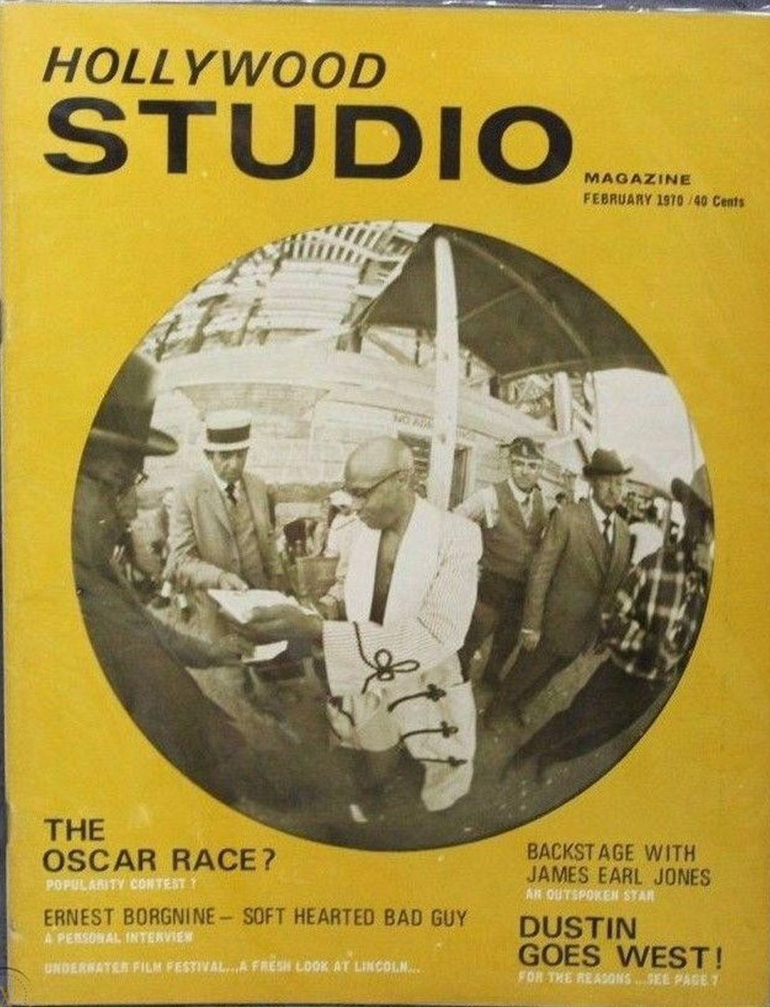 HOLLYWOOD STUDIO magazine side cover February 1970
