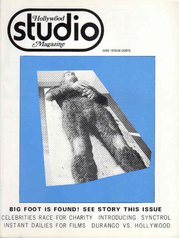 HOLLYWOOD STUDIO magazine side cover June 1970