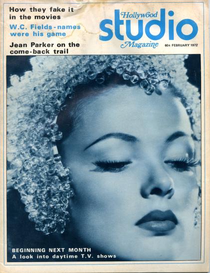 HOLLYWOOD STUDIO magazine side cover February 1972