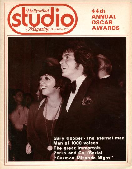 HOLLYWOOD STUDIO magazine side cover May 1972