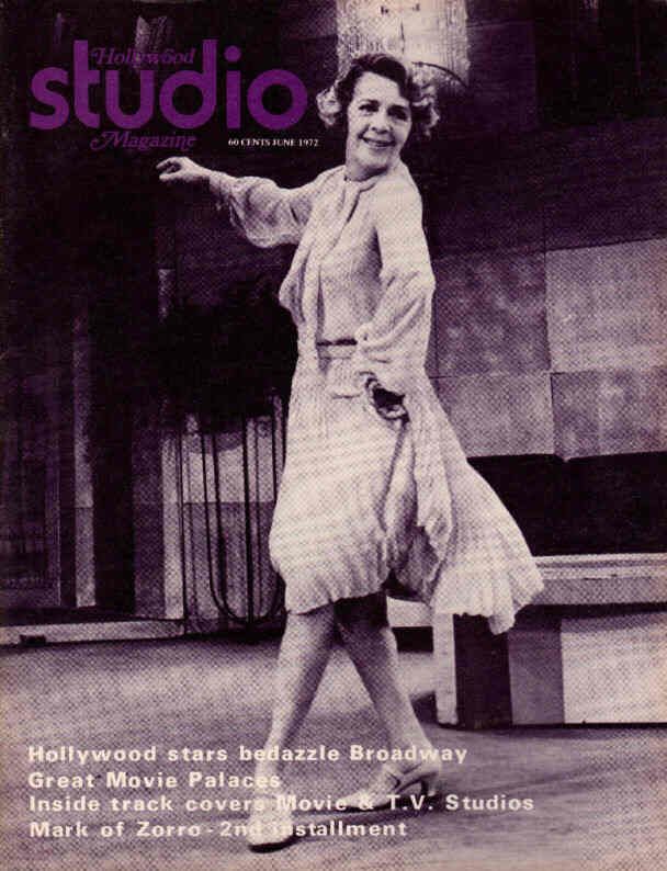 HOLLYWOOD STUDIO magazine side cover June 1972