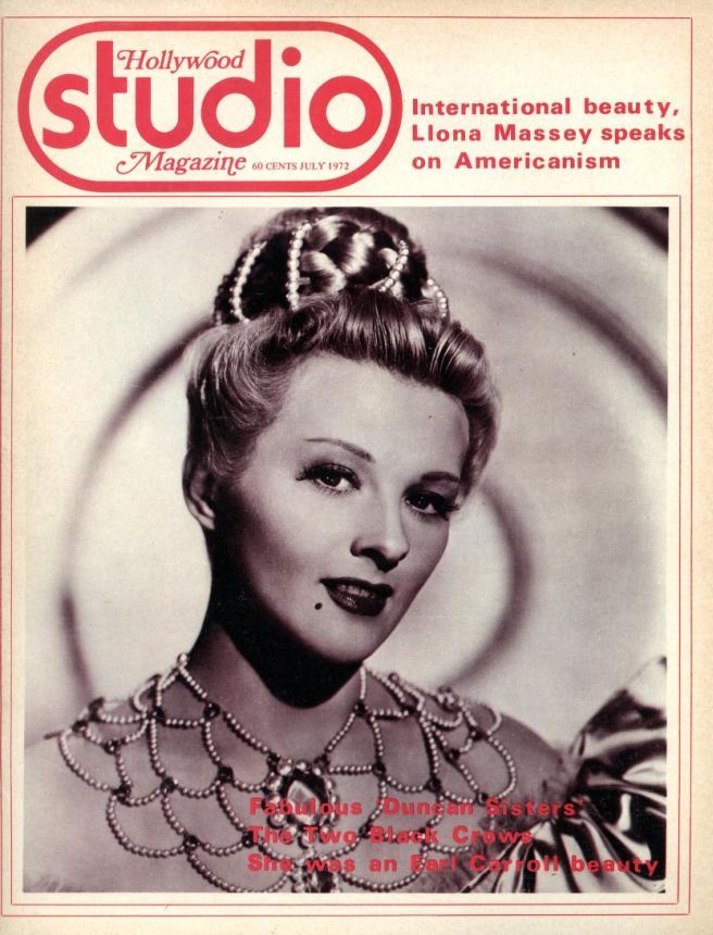 HOLLYWOOD STUDIO magazine side cover July 1972